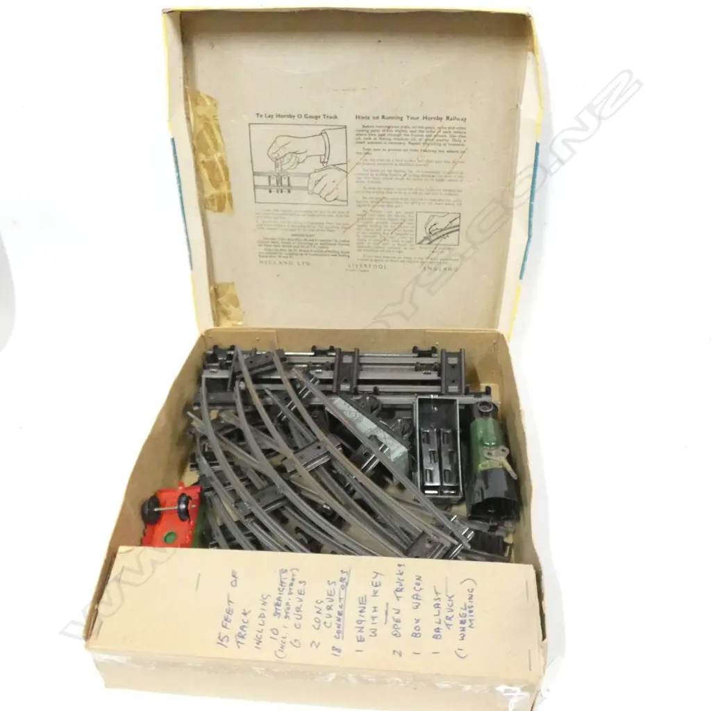 HORNBY BOXED TRAIN SET - NO. 20 GOODS TRAIN SET. ORIGINAL BOX Image 1++